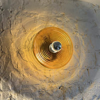 Bauhaus Style Water Ripple Glass Wall Sconce - Vintage Indoor Wall Lamp Lighting 0