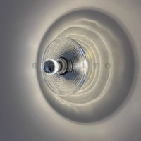 Bauhaus Style Water Ripple Glass Wall Sconce - Vintage Indoor Wall Lamp Lighting 3