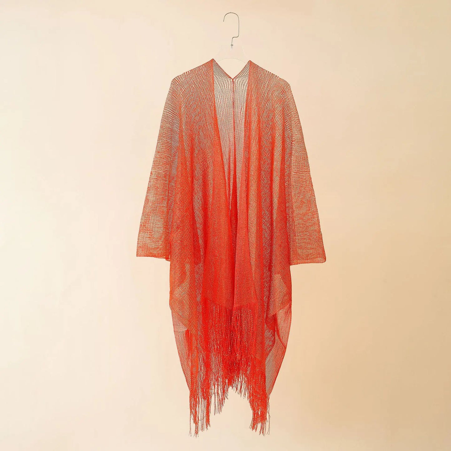 Bohemian Beach Cover Up Kimono & Sarong Set for Women - Lightweight Chiffon 10