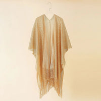 Bohemian Beach Cover Up Kimono & Sarong Set for Women - Lightweight Chiffon 12