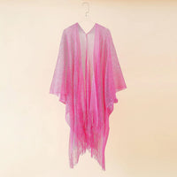 Bohemian Beach Cover Up Kimono & Sarong Set for Women - Lightweight Chiffon 6