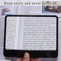 Bright Focus - 3x LED Lighted Magnifying Glass for Comfortable Reading 2