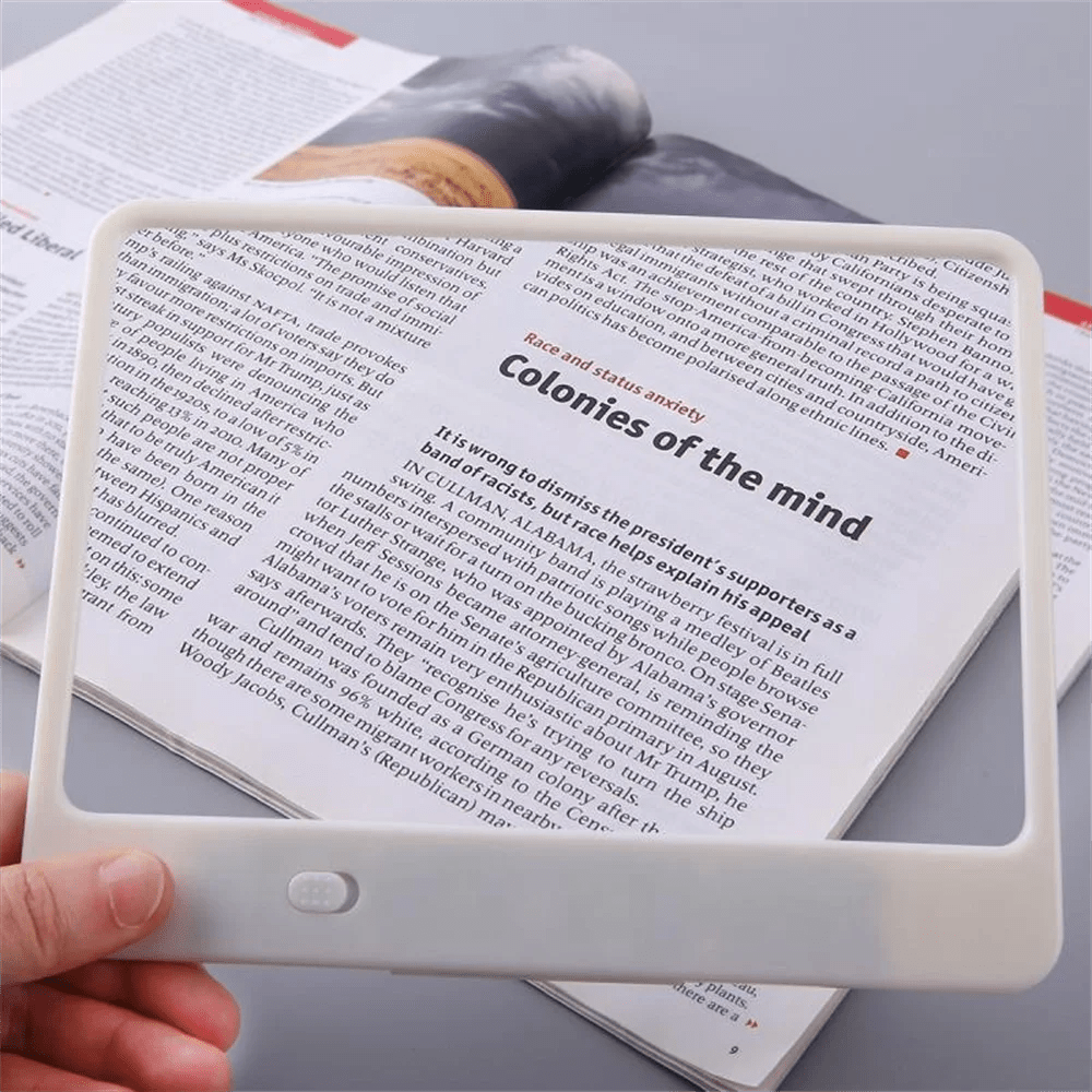 Bright Focus - 3x LED Lighted Magnifying Glass for Comfortable Reading 3