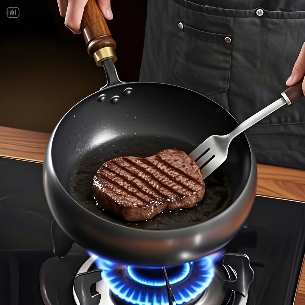 CASTFORGE - Heavy-Duty Cast Iron Skillet with Lid for Versatile Cooking 3