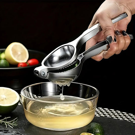 CITRAPRESS - Manual Stainless Steel Lemon Squeezer for Effortless Juicing 0