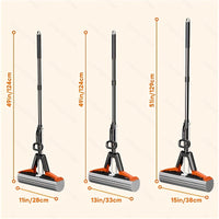CLEANFLOW - High-Absorbency Sponge Mop with Easy Squeeze System 2