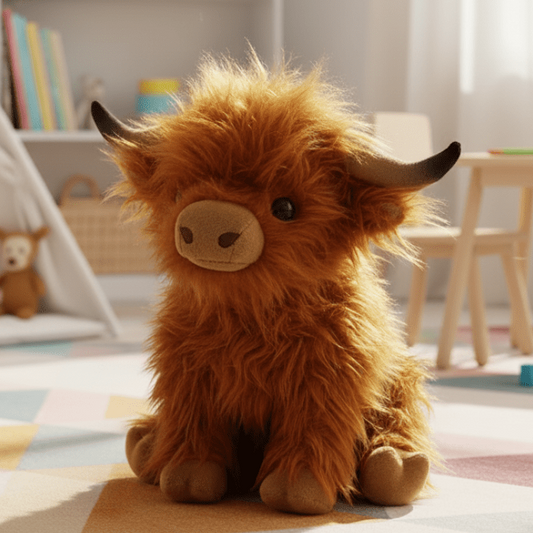 CUDDLY HIGHLAND Cow – Soft Plush Toy for Cuddle Lovers 1