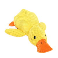 Calming Duck - Interactive Plush Dog Toy with Quacking Sound for Playtime 0