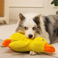 Calming Duck - Interactive Plush Dog Toy with Quacking Sound for Playtime 2