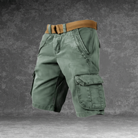 RUGGAREX – Pantaloncini Cargo da Uomo Leggeri con Tasche Multiple Casual