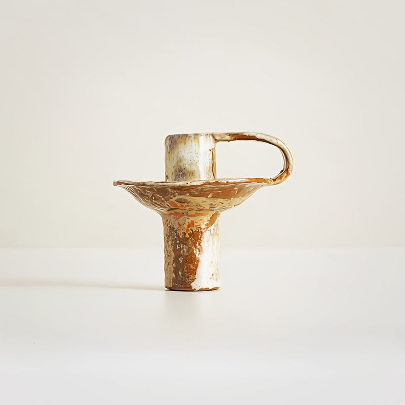 Ceramika Retro - Handcrafted Ceramic Candlestick Holder for Cozy Ambiance 6