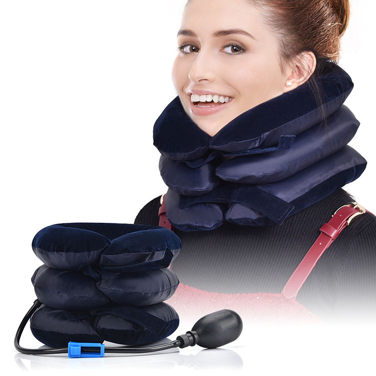 Cervical Neck Stretcher - Inflatable Neck Pain Relief Traction Device for Comfort 1