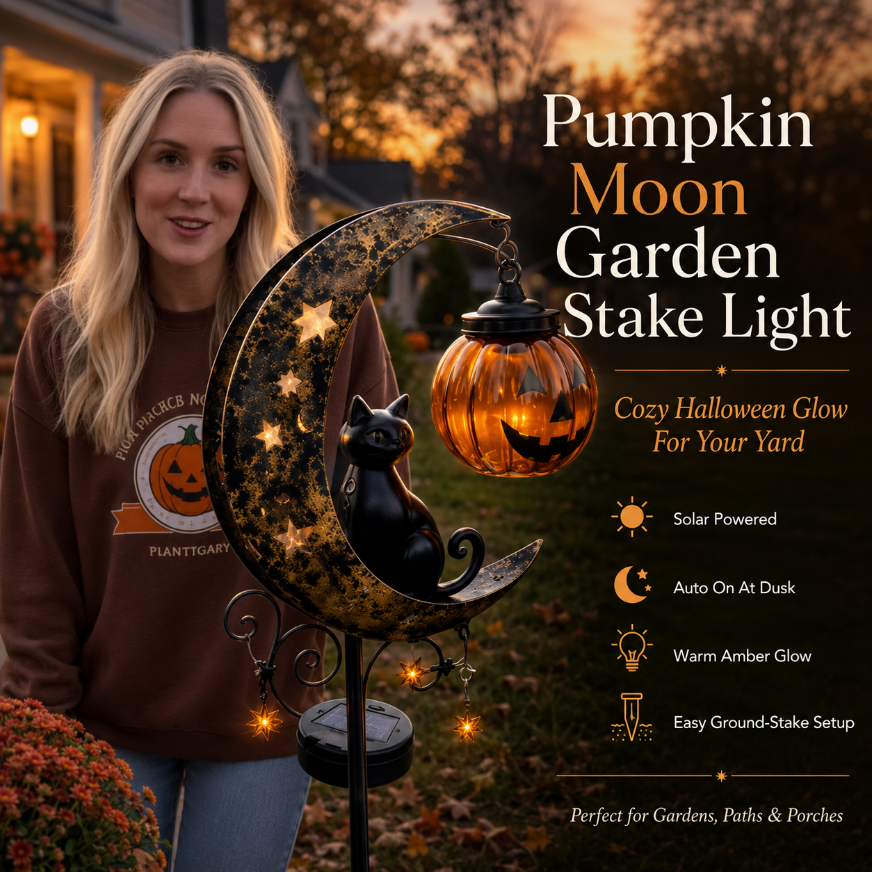 MOONEMBER – Pumpkin Garden Top for Warm Outdoor Ambience