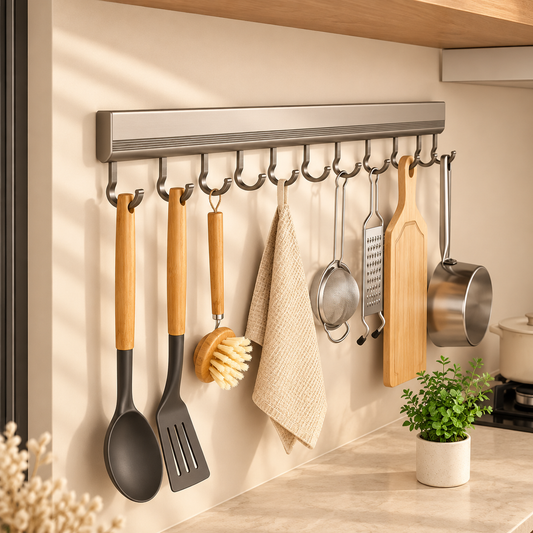 RACKELIA – Wall Hook Rack for Organized Kitchen Essentials