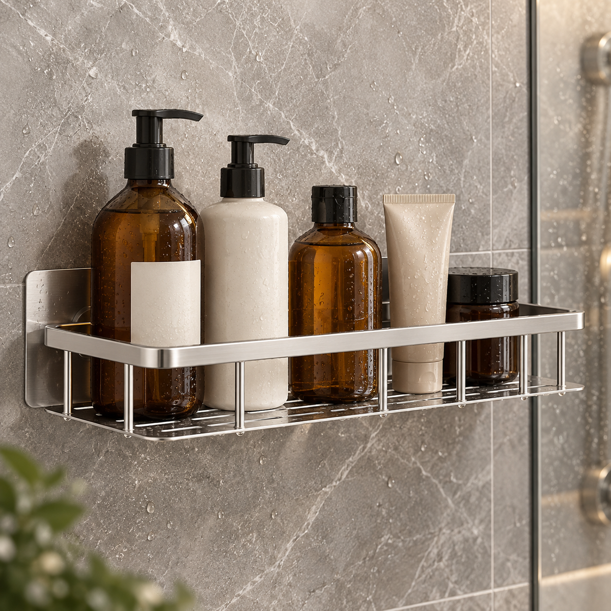 SHELFAVIXA – Estante de ducha sin taladro para mantener el baño organizado fácilmente