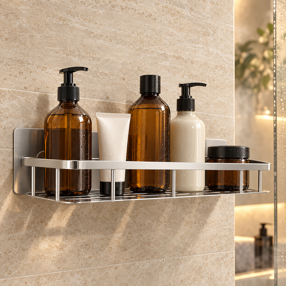 SHELFAVIXA – Estante de ducha sin taladro para mantener el baño organizado fácilmente