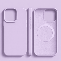 SILVORA – Premium Silicone iPhone Case with MagSafe Protection and Soft Microfiber Lining