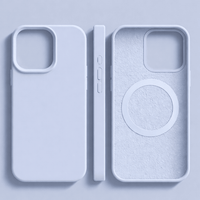 SILVORA – Premium Silicone iPhone Case with MagSafe Protection and Soft Microfiber Lining