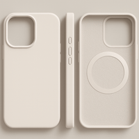 SILVORA – Premium Silicone iPhone Case with MagSafe Protection and Soft Microfiber Lining