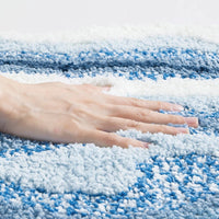 Coastal Charm - Non-Slip Bath Mat with Seaside Footprint Design for Bathroom Rugs 3
