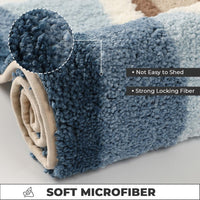 Coastal Charm - Non-Slip Bath Mat with Seaside Footprint Design for Bathroom Rugs 5