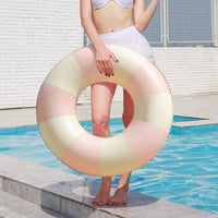 Colorful Inflatable Swimming Ring - Durable Pool Float for Adults & Kids 5