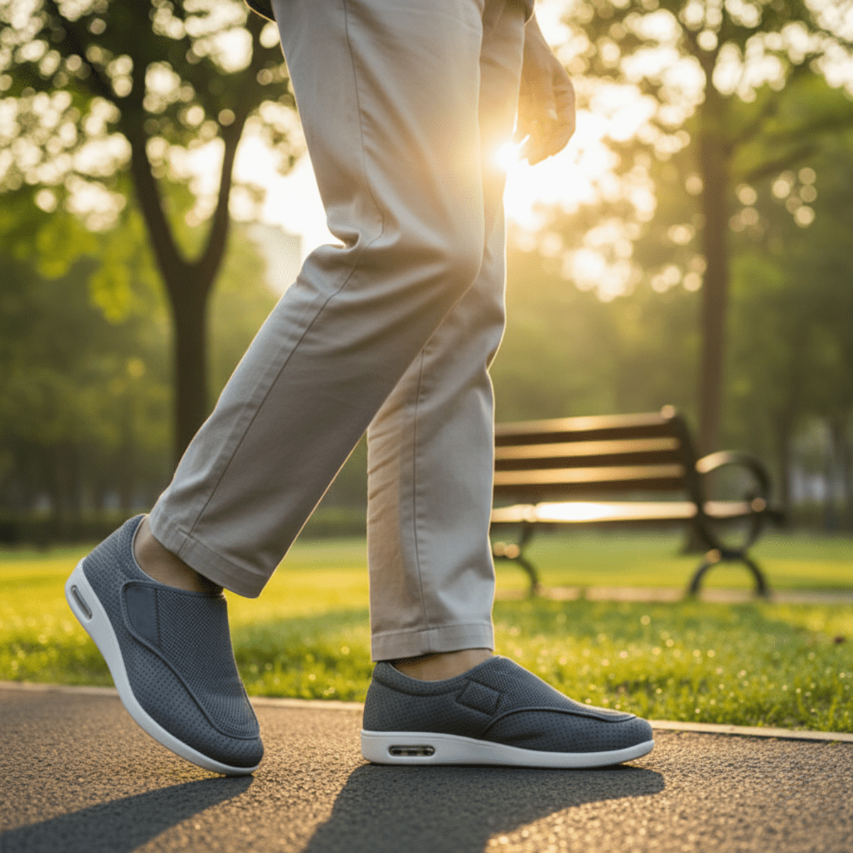 ComfortFit - Extra Wide Diabetic Walking Shoes with Memory Foam Insole 2
