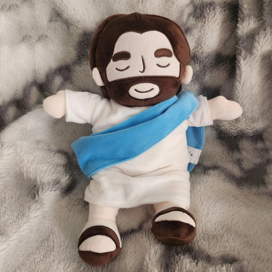 Comforting Jesus Plush Toy - Interactive Breathing, Light & Music 1