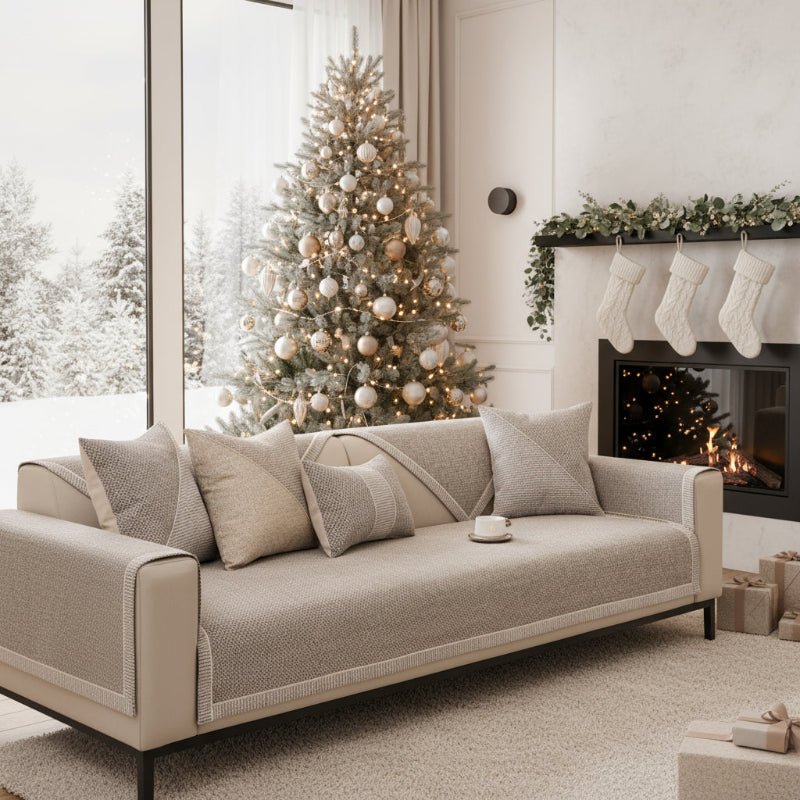 Comfortweft - Breathable Non-Slip Cotton-Linen Sofa Cover for All Seasons 1