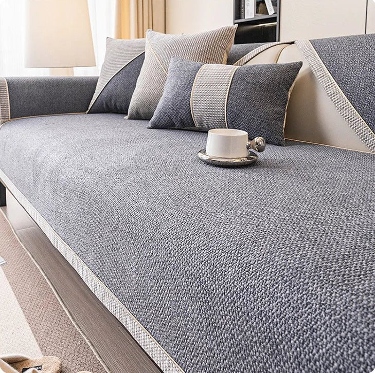 Comfortweft - Breathable Non-Slip Cotton-Linen Sofa Cover for All Seasons 10