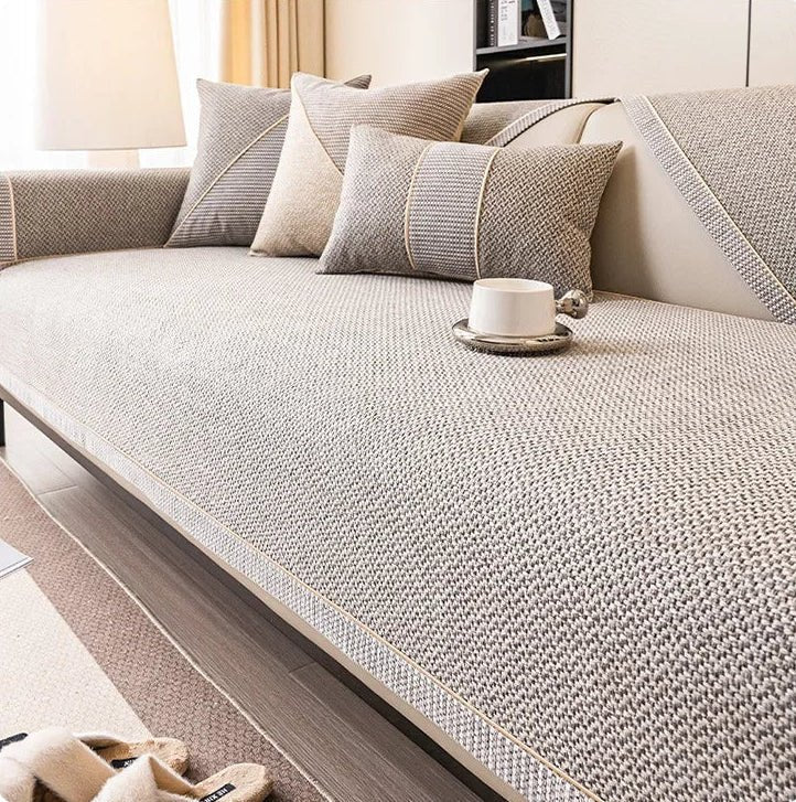 Comfortweft - Breathable Non-Slip Cotton-Linen Sofa Cover for All Seasons 6