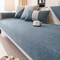Comfortweft - Breathable Non-Slip Cotton-Linen Sofa Cover for All Seasons 7
