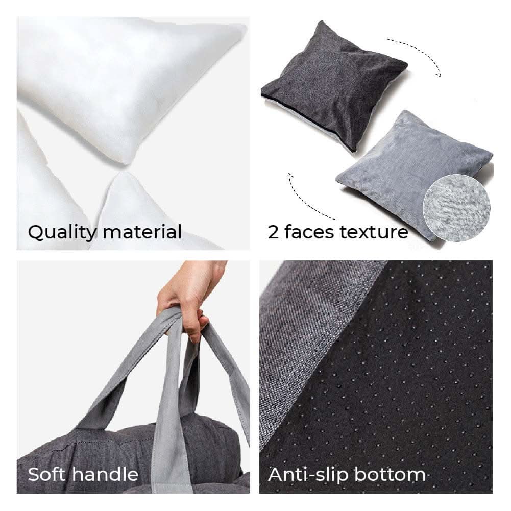 ComfyRide - Adjustable Dog Seat Bed with Non-Slip Base & Safety Straps 5