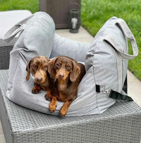 ComfyRide - Adjustable Dog Seat Bed with Non-Slip Base & Safety Straps 8