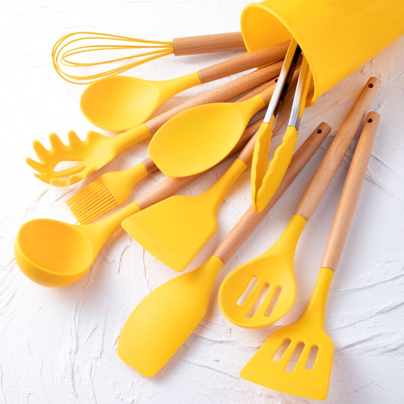 Cooklyn - 12-Piece Heat-Resistant Silicone Kitchen Utensil Set 11