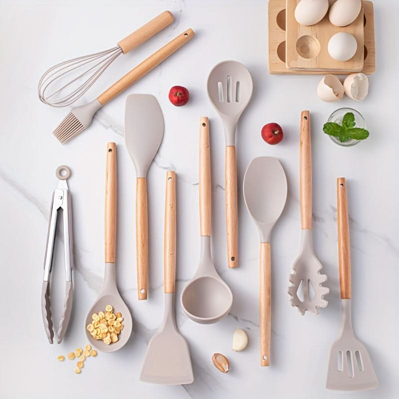 Cooklyn - 12-Piece Heat-Resistant Silicone Kitchen Utensil Set 2