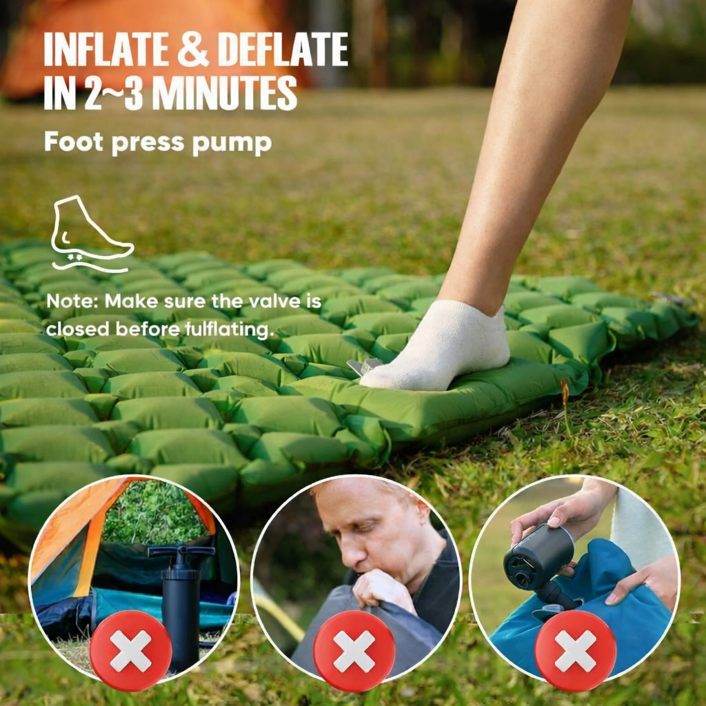 COMFORTMAX AIR – Extra Wide Inflatable Camping Mattress