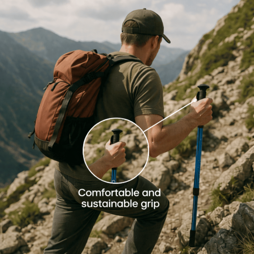 TRAILPRO – Adjustable Trekking Poles Lightweight Hiking Walking Sticks