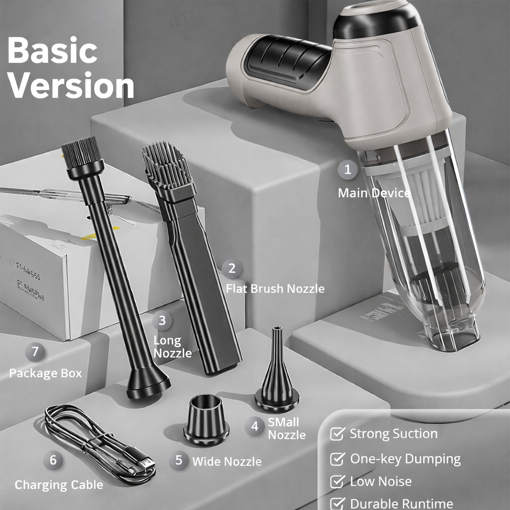 POWERCLEAN – Cordless Handheld Vacuum with Powerful Suction