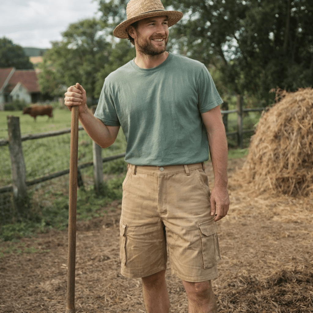 RUGGAREX – Pantaloncini Cargo da Uomo Leggeri con Tasche Multiple Casual