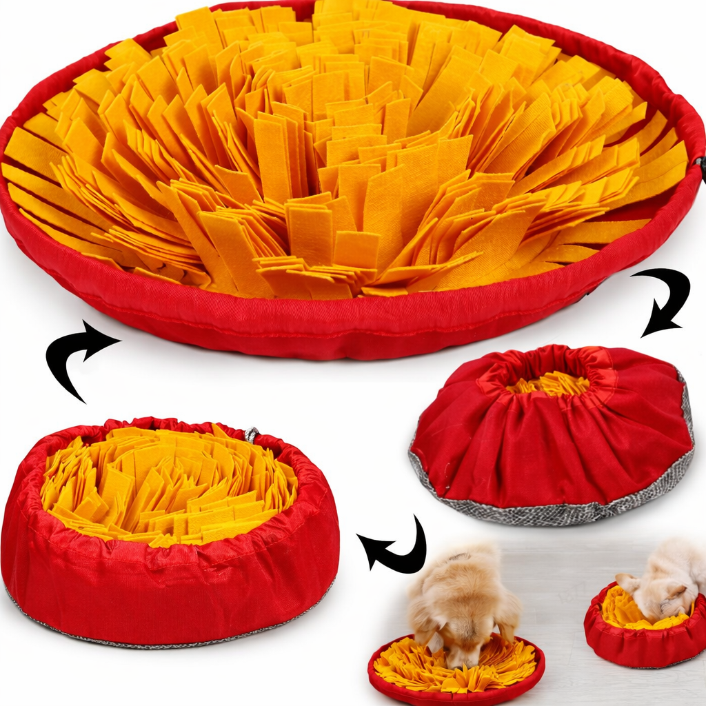 Tappetino Snuffle per cani - Tappetino ecologico per alimentazione lenta e annusamento, lavabile e portatile