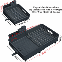 EXTENDNEST – Expandable Dish Rack with Drainage Spout