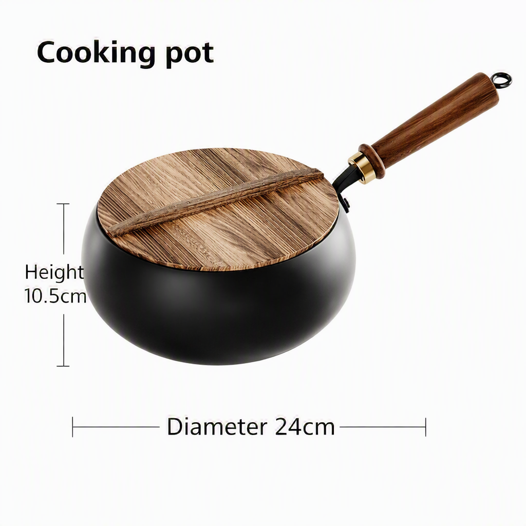 CASTFORGE - Heavy-Duty Cast Iron Skillet with Lid for Versatile Cooking