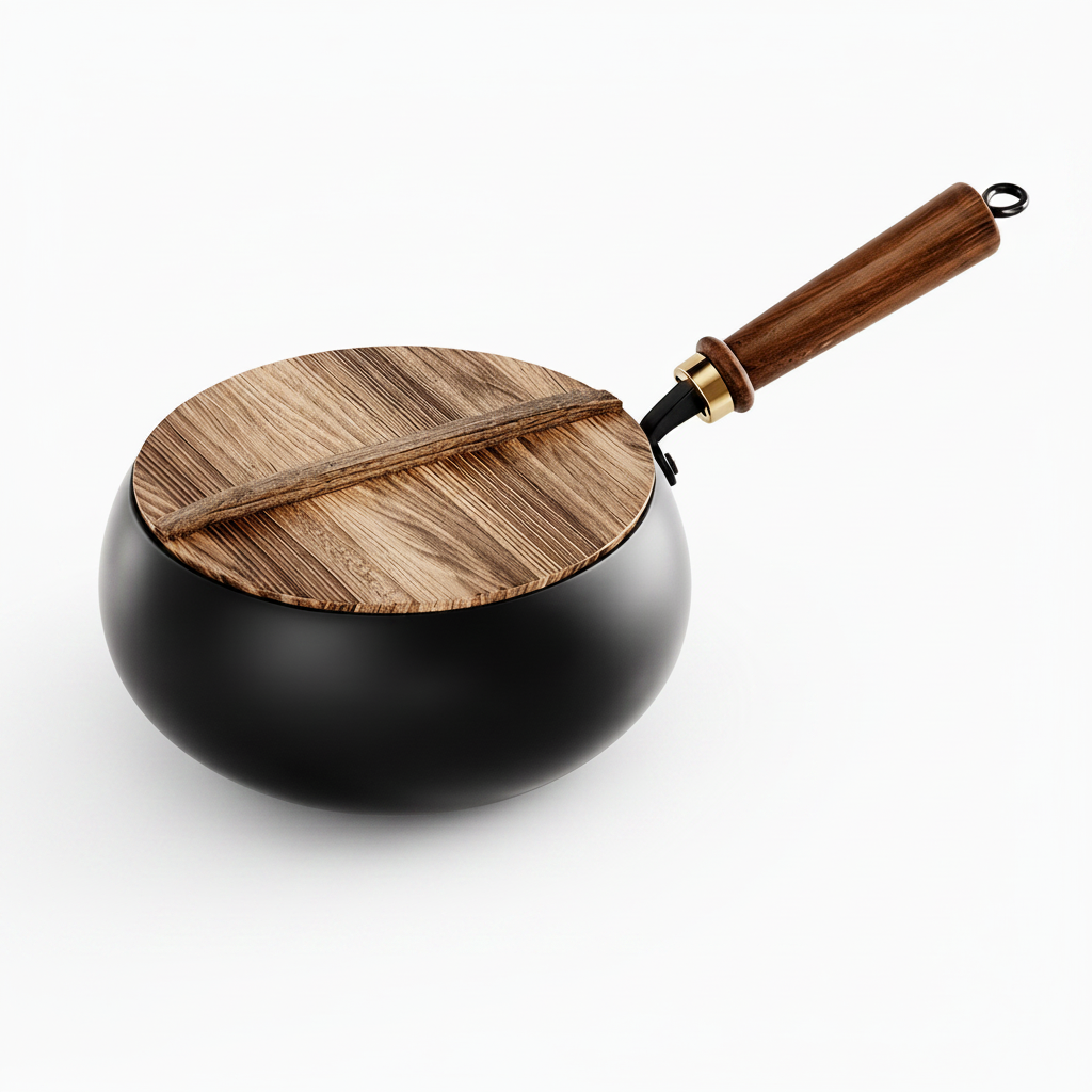 CASTFORGE - Heavy-Duty Cast Iron Skillet with Lid for Versatile Cooking