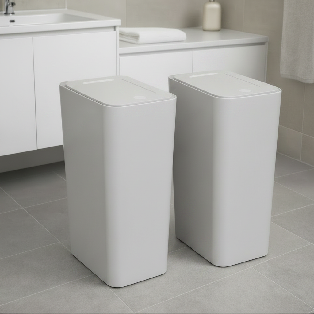 PRESSLUX – Slim Press Top Trash Can 12L
