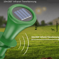 VERDAGUARD – Solar Mole Repellent with Silent Vibration for Eco-Friendly Garden Protection
