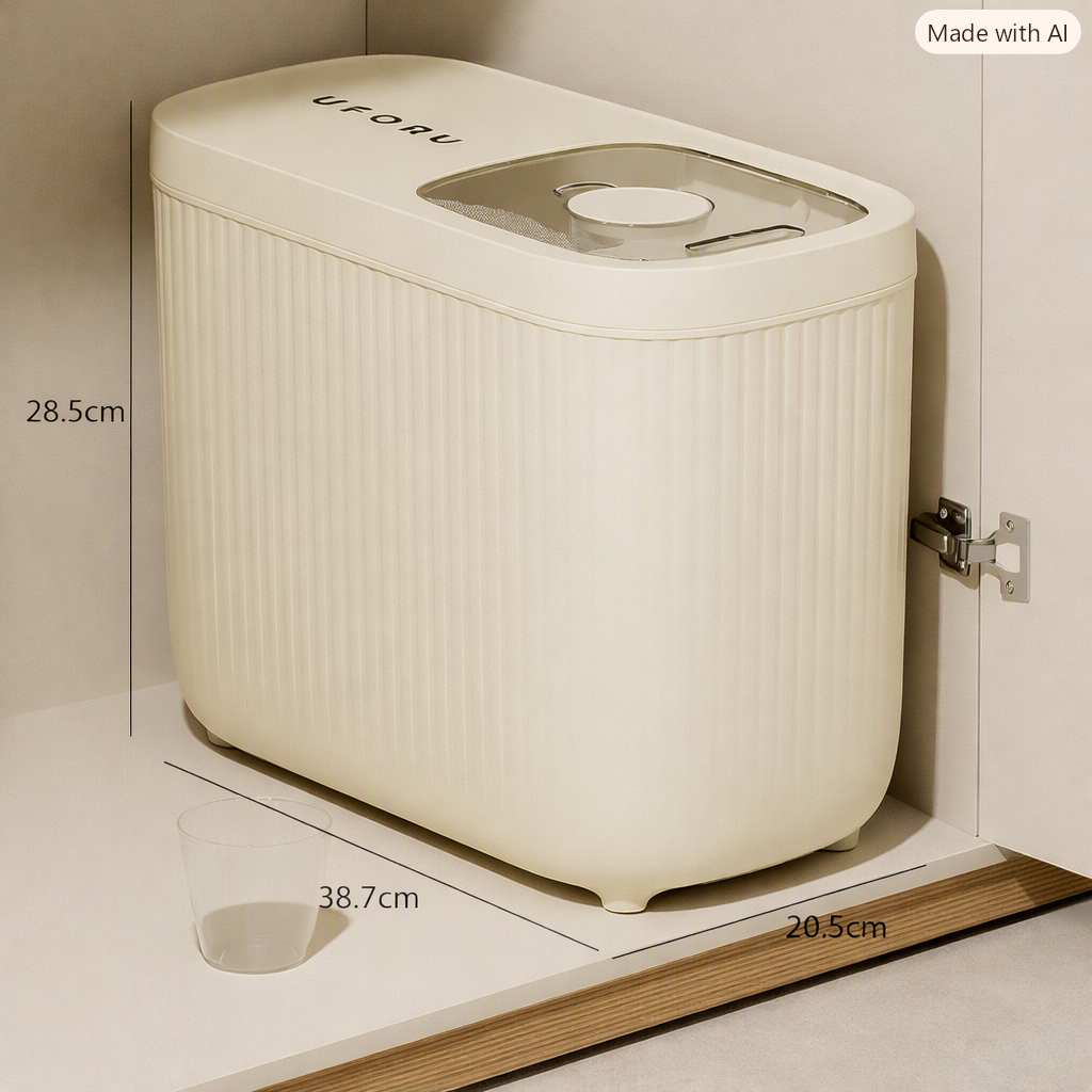 FOODVAULT – Freshness Storage Bin for Dog & Cat Food