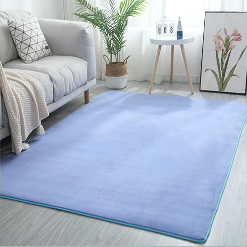 Coral Living Room Rug - Non-Slip & Soundproof Fleece Area Rug in 12 Colors 5