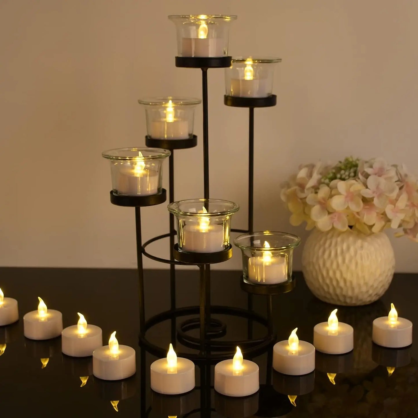 Creative Flameless LED Tea Light Candles - Warm White for Home Decor 1