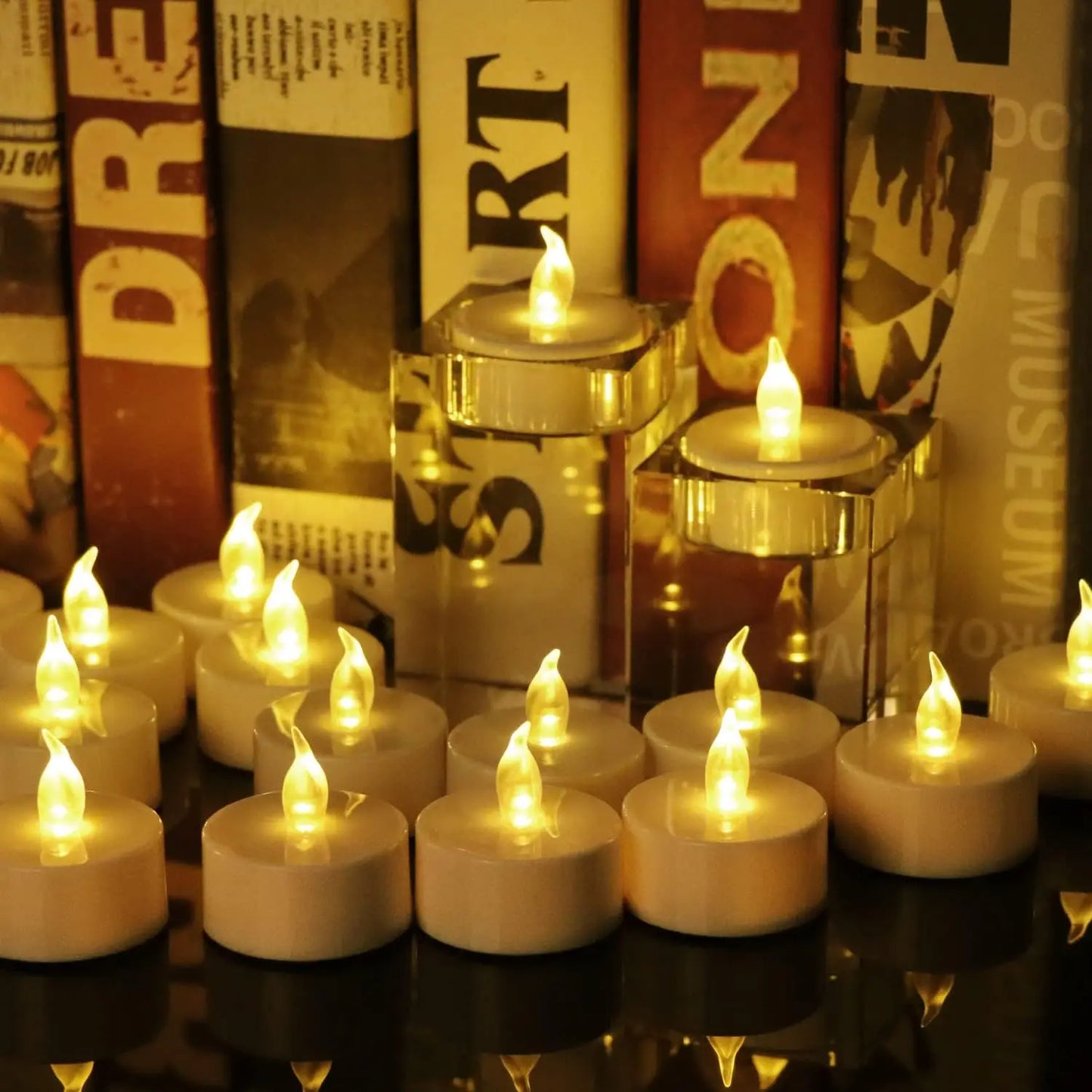Creative Flameless LED Tea Light Candles - Warm White for Home Decor 5